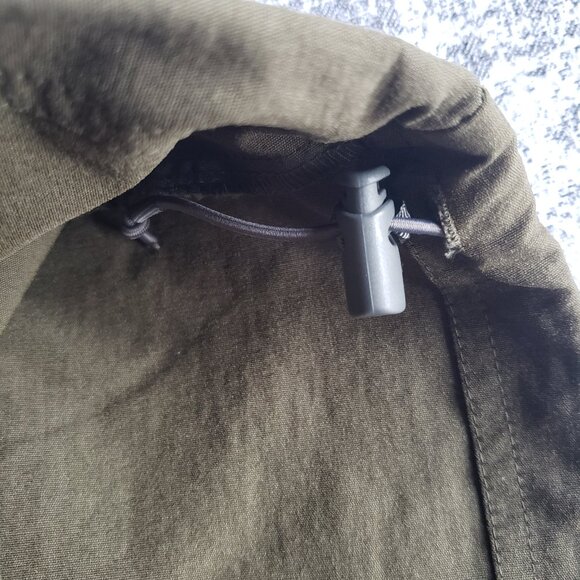 MEC Olive Army Green Wide Leg Outdoor Performance Pants w Drawstring Ankle - Picture 11 of 15